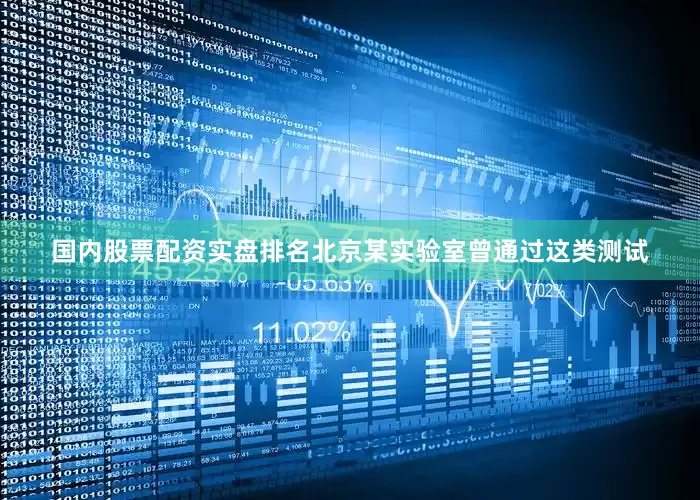 国内股票配资实盘排名北京某实验室曾通过这类测试